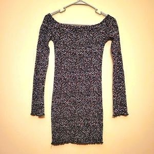 Long sleeve off the shoulder dress